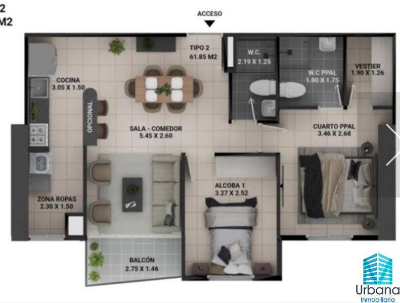 Apartamento en Venta en La Doctora